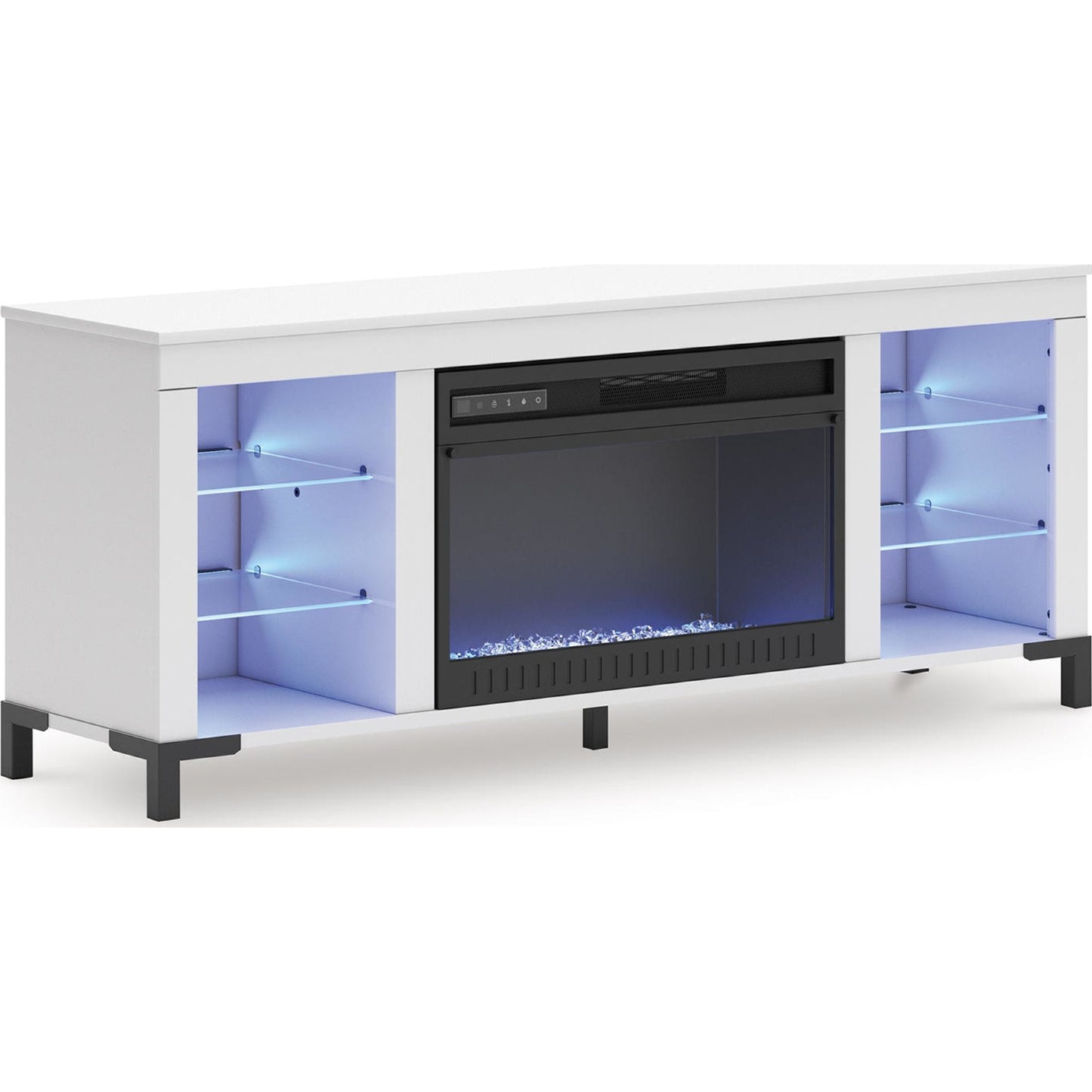 Meuble TV Brollevi avec cheminée