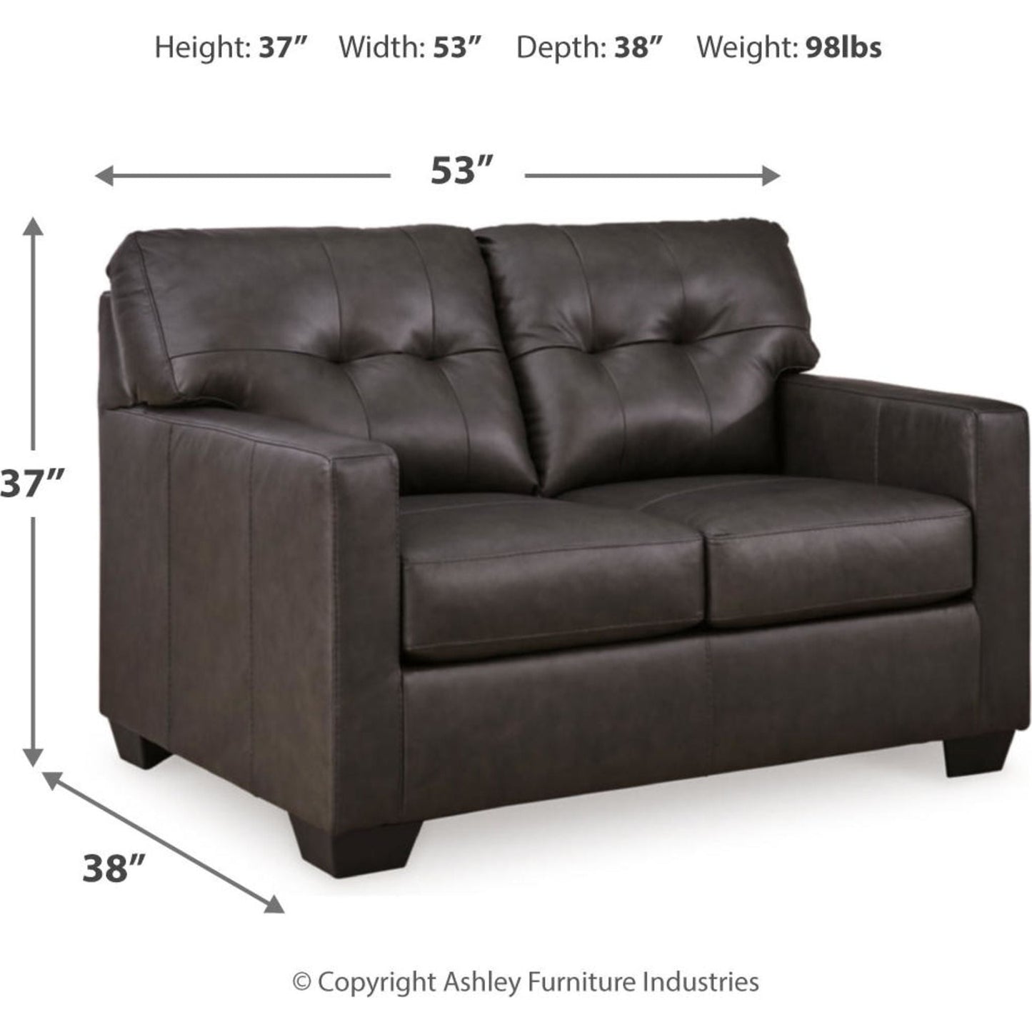 Canapé deux places Belziani