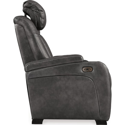 Canapé inclinable électrique Turbulence avec console et appui-tête réglable