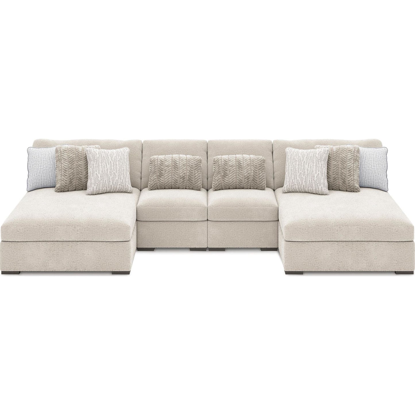 Canapé d'angle modulaire Snodoodle 4 pièces avec double méridienne