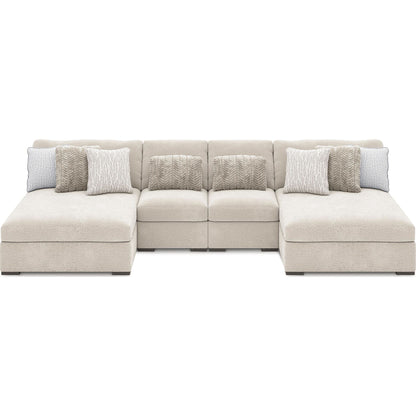 Canapé d'angle modulaire Snodoodle 4 pièces avec double méridienne