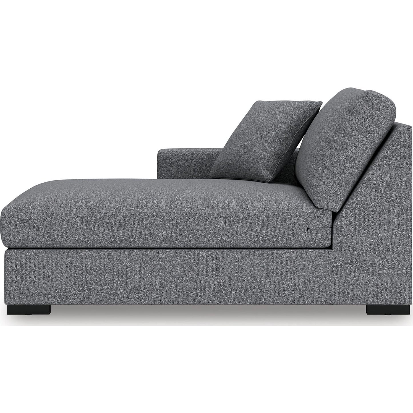 Canapé d'angle modulaire 4 pièces exclusif à Omaha, avec système audio et méridienne