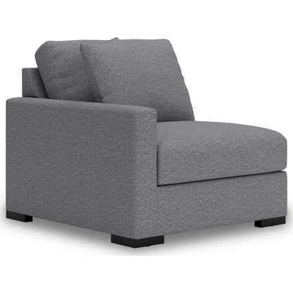 Canapé d'angle modulaire 8 pièces exclusif à Omaha avec méridienne et rangement