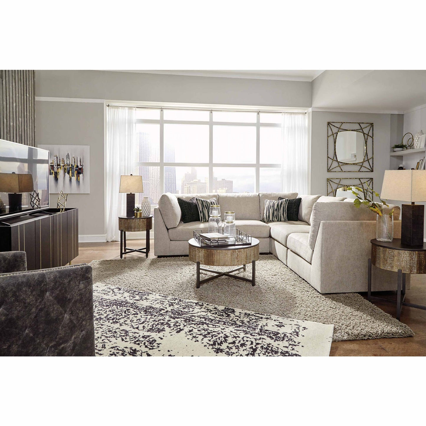 Canapé d'angle modulaire Kellway 5 pièces