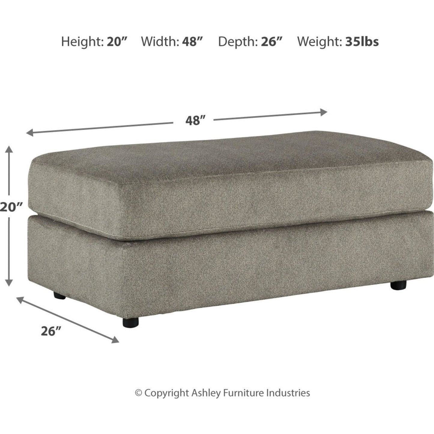 Pouf d'appoint surdimensionné Soletren