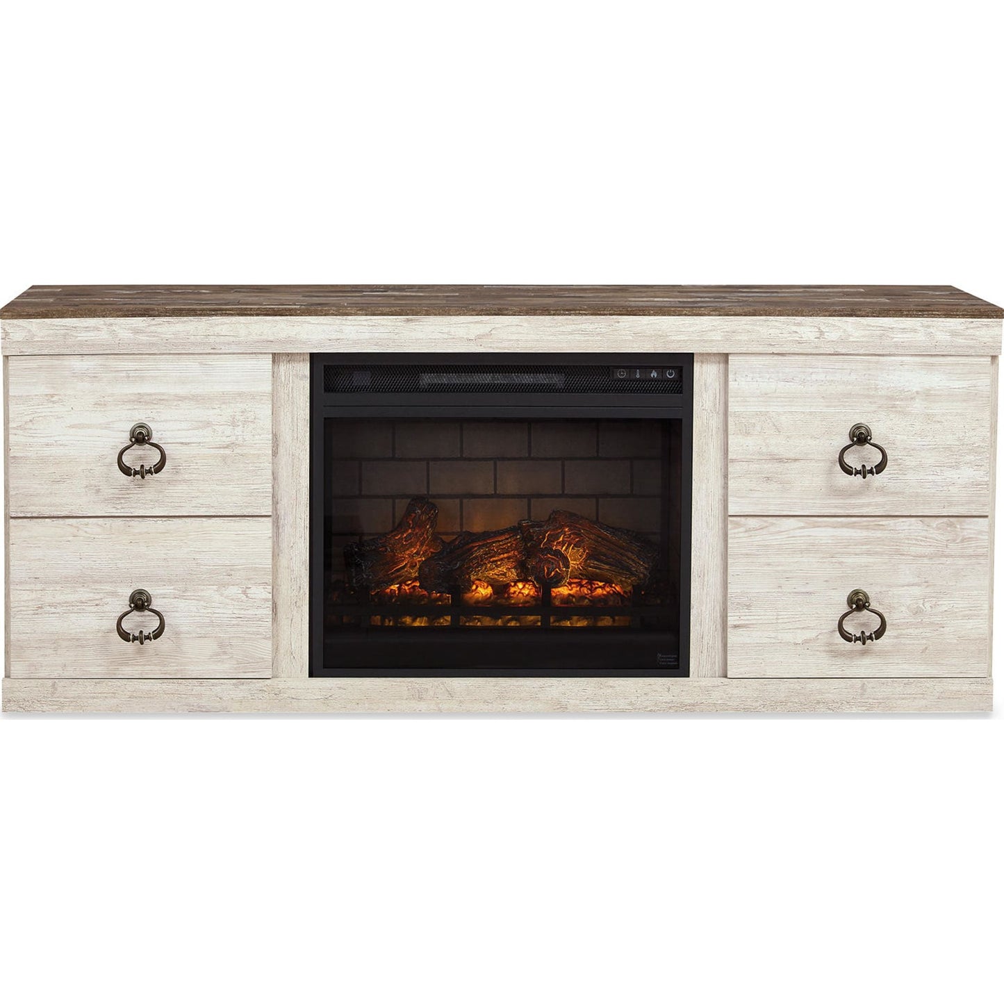 Meuble TV Willowton avec cheminée