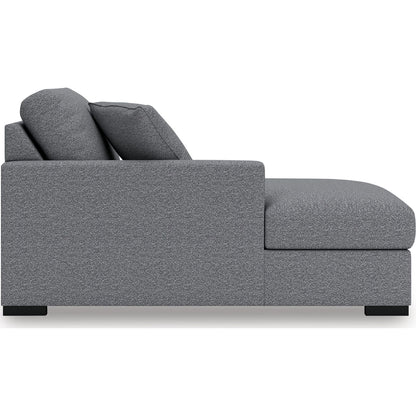 Canapé d'angle modulaire 4 pièces exclusif Omaha avec rangement et méridienne