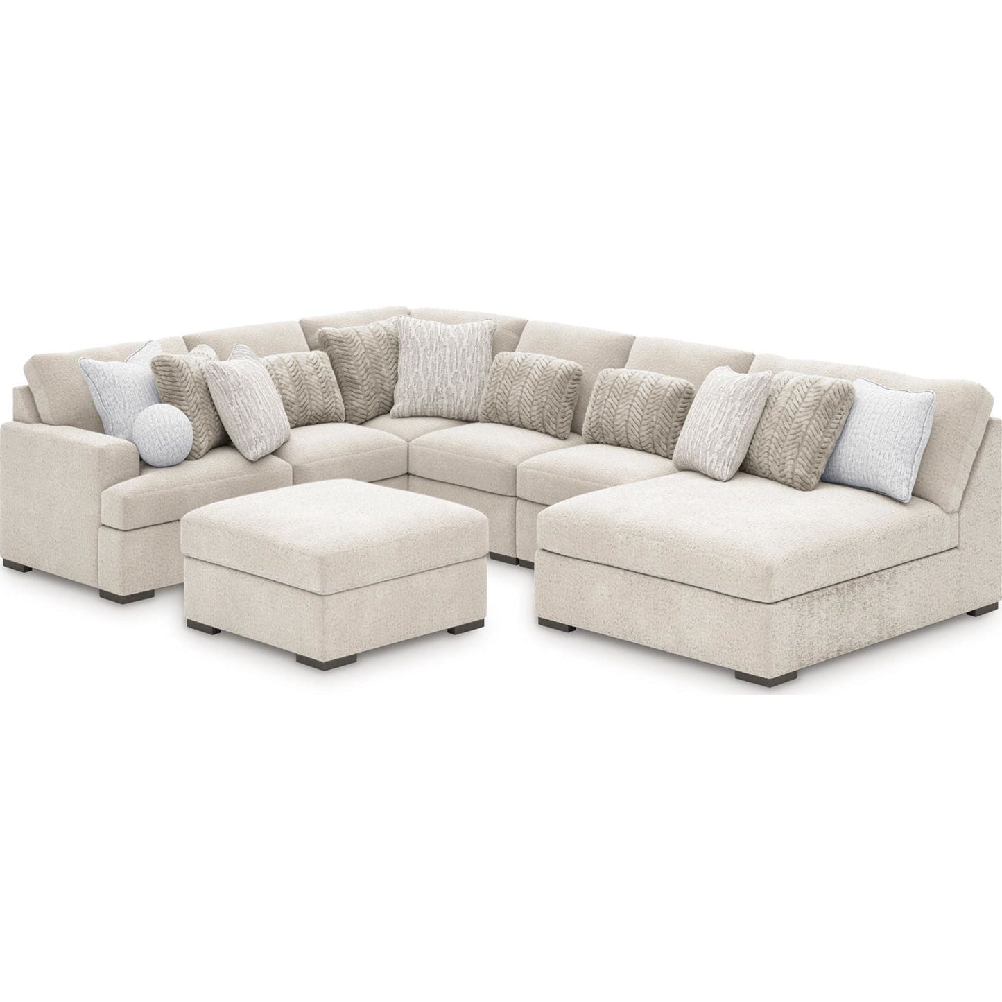 Canapé d'angle modulaire Snodoodle 6 pièces avec méridienne