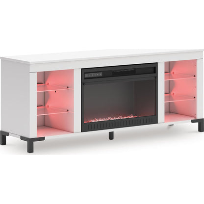 Meuble TV Brollevi avec cheminée