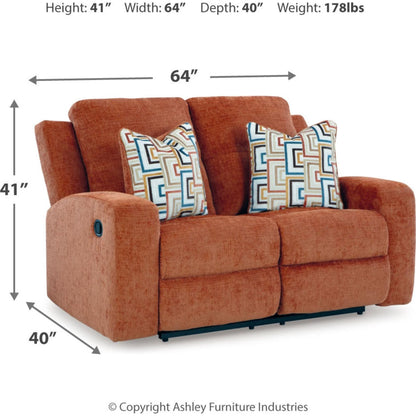 Canapé inclinable deux places Danum