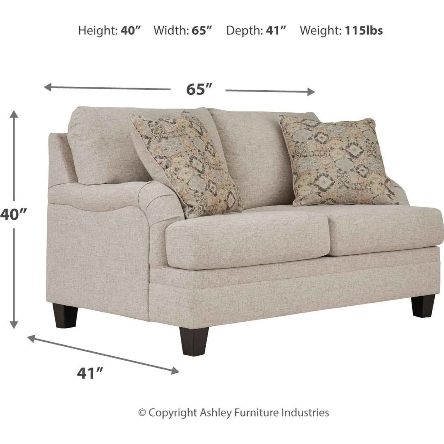 Canapé deux places exclusif Bralynn