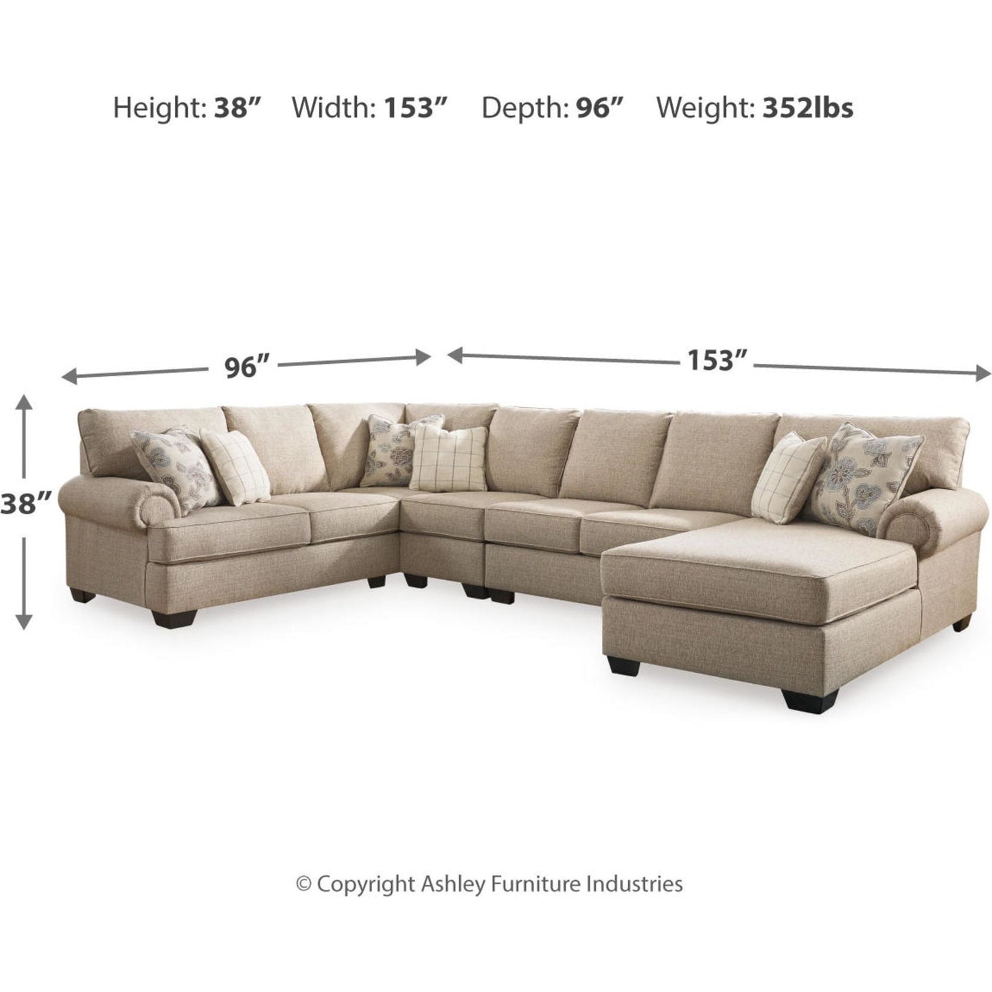 Canapé d'angle 4 pièces exclusif Baceno