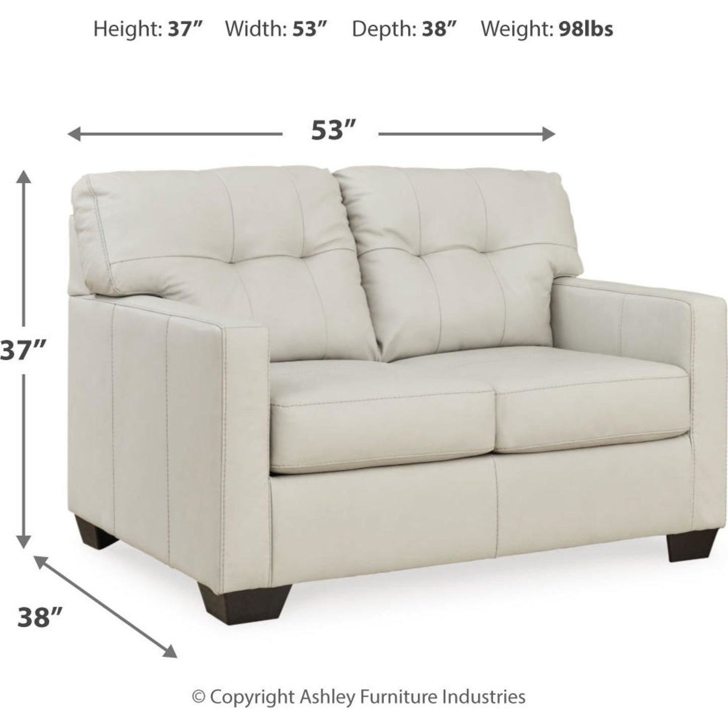 Canapé deux places Belziani