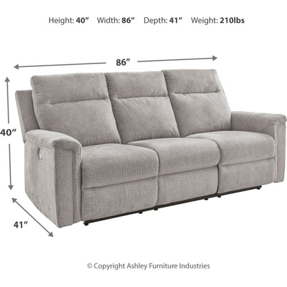 Canapé inclinable Barnsana avec alimentation électrique
