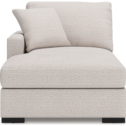 Canapé d'angle modulaire 8 pièces exclusif à Omaha avec double méridienne. Système audio et rangements.