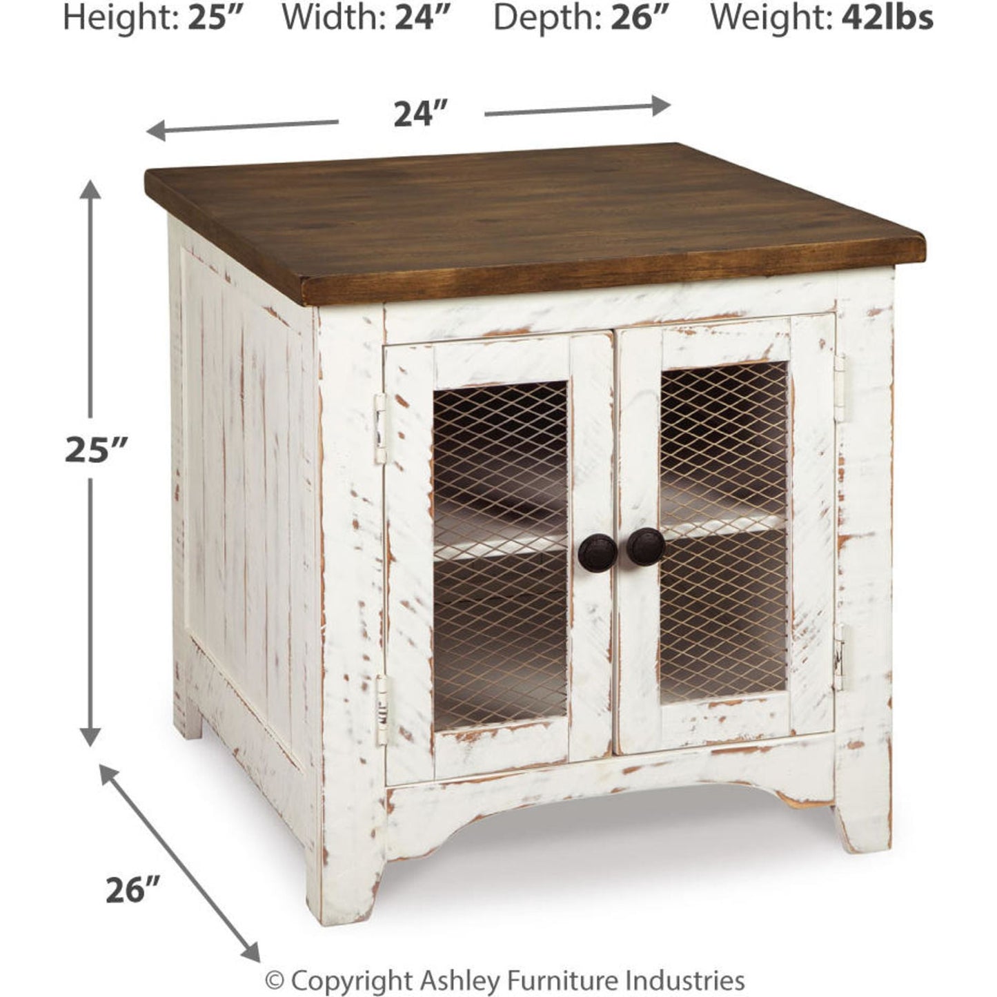 Table d'appoint rectangulaire Wystfield