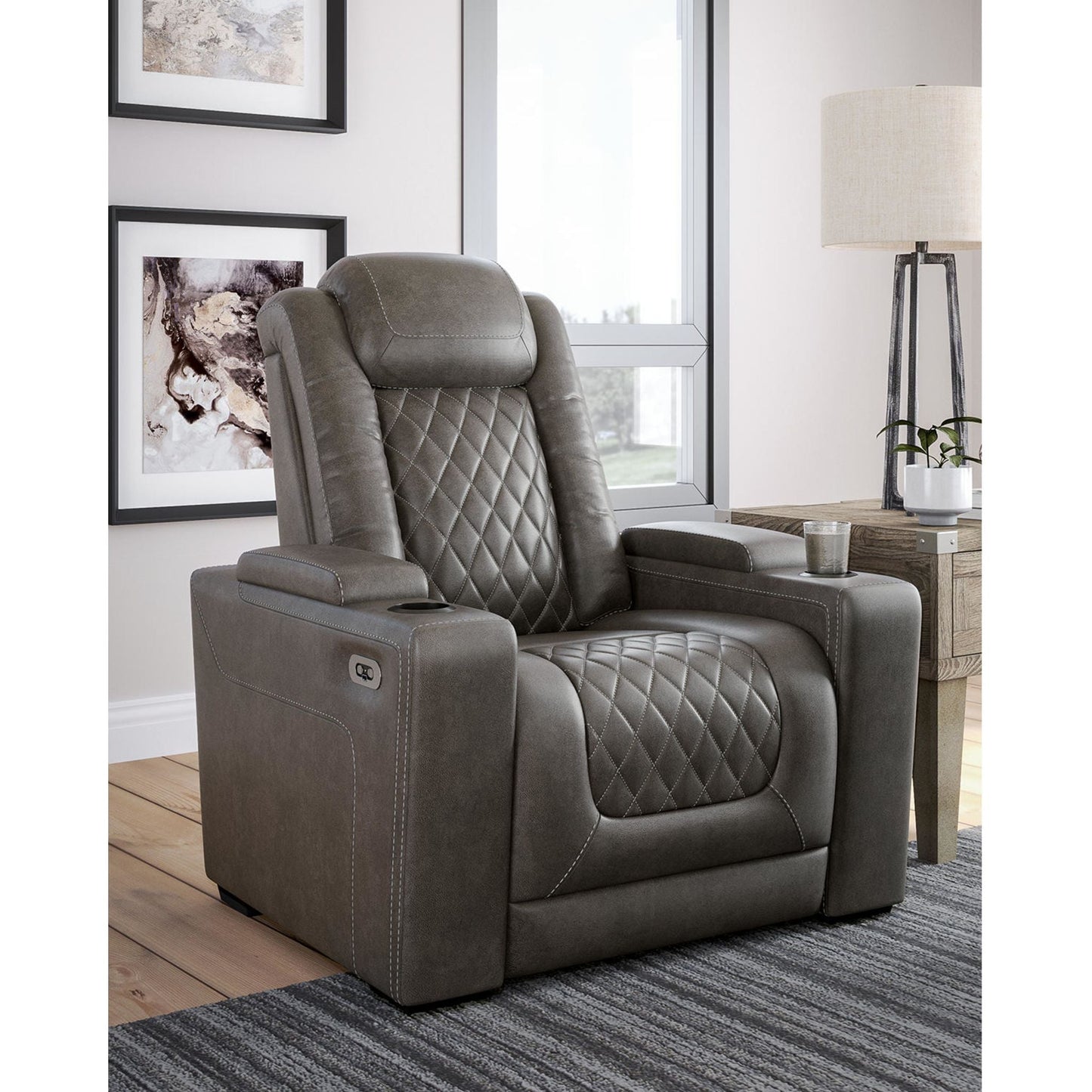Fauteuil inclinable électrique HyllMont avec appui-tête réglable