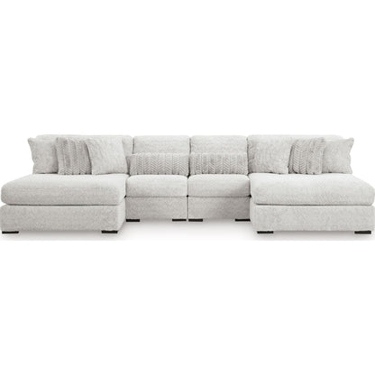 Canapé d'angle modulaire Snodoodle 4 pièces avec double méridienne