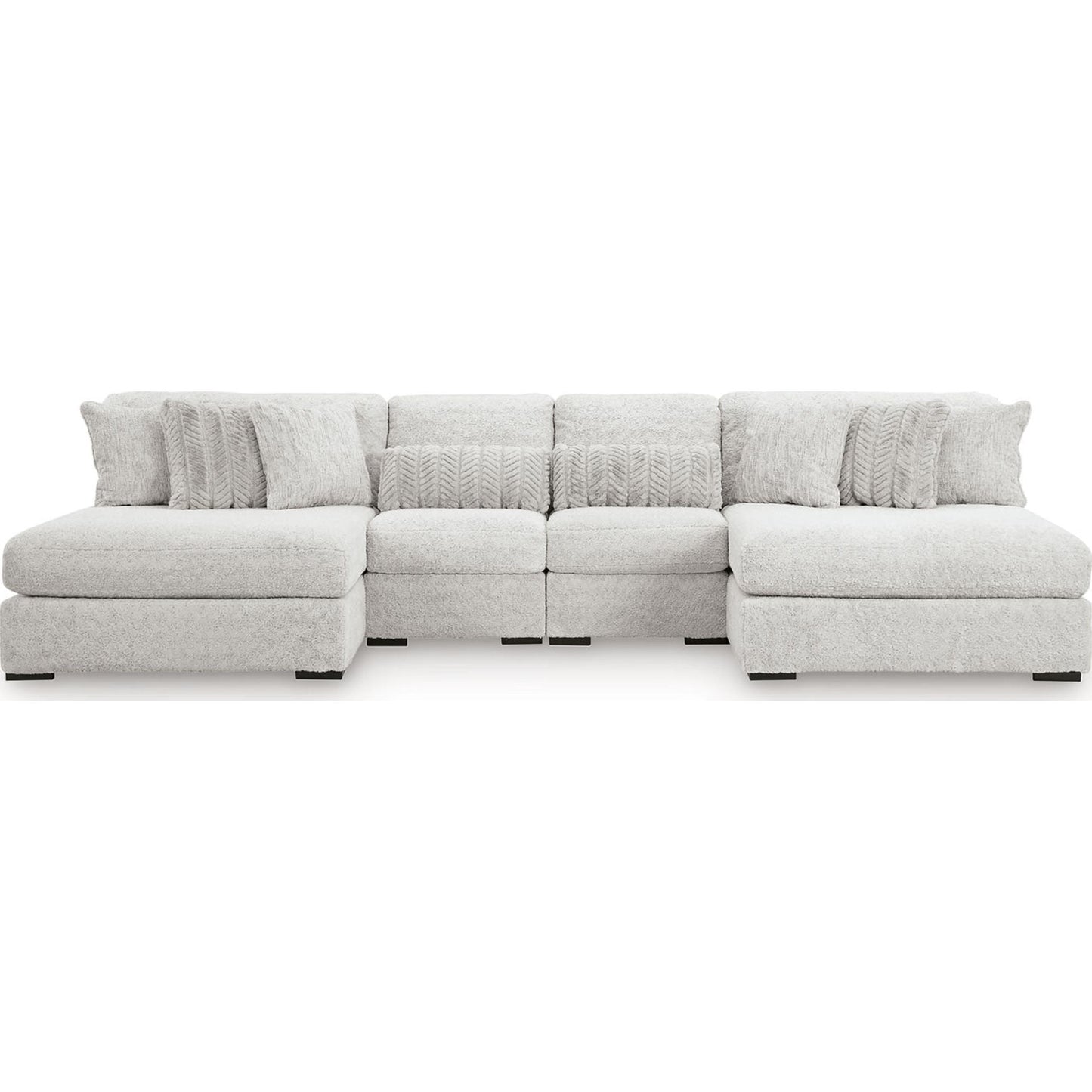 Canapé d'angle modulaire Snodoodle 4 pièces avec double méridienne