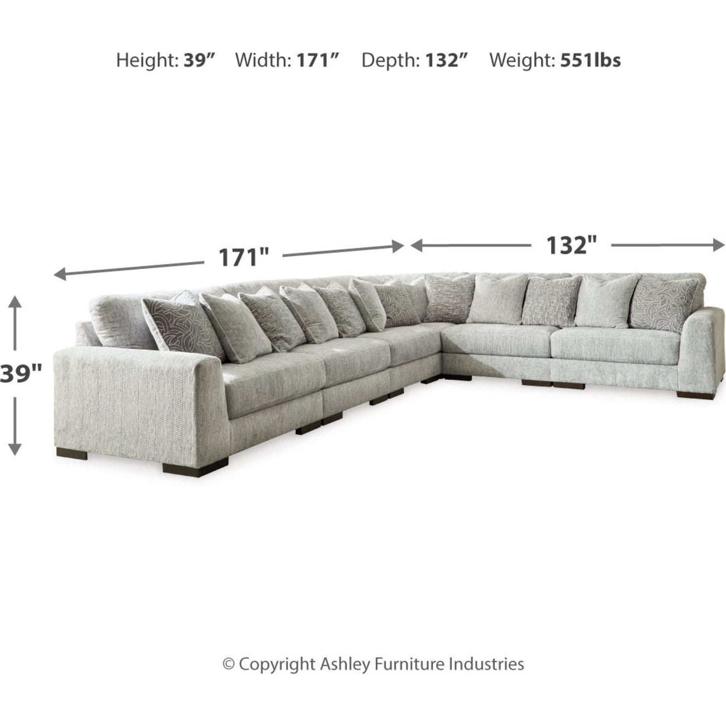 Canapé d'angle 6 pièces Regent Park