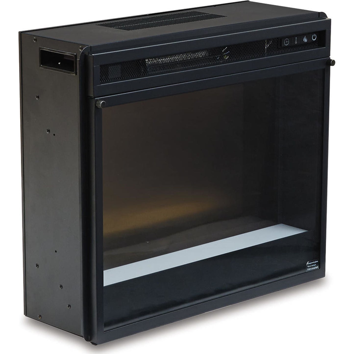 Accessoires de divertissement : insert de cheminée avec verre concassé