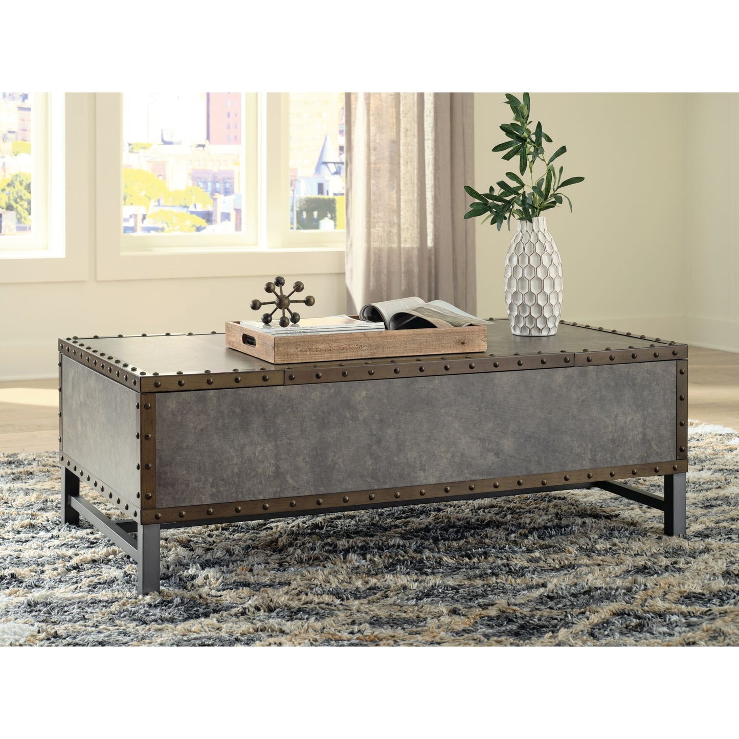 Table basse Derrylin avec plateau relevable