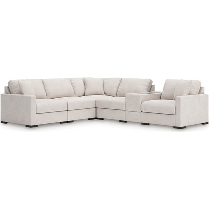 Canapé d'angle modulaire 6 pièces exclusif à Omaha avec rangement