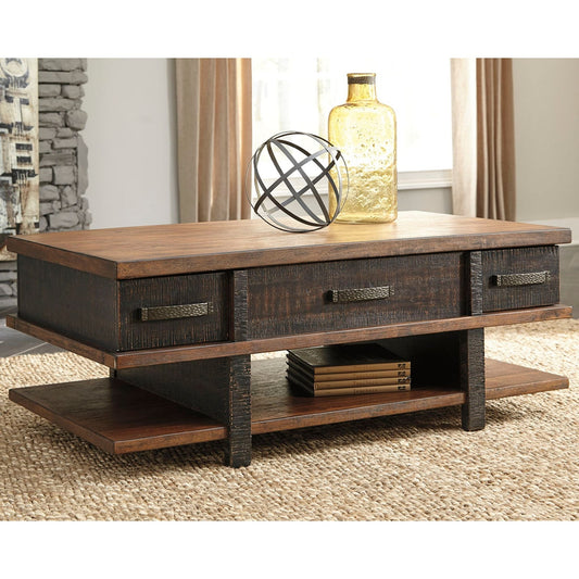 Table basse Stanah avec plateau relevable