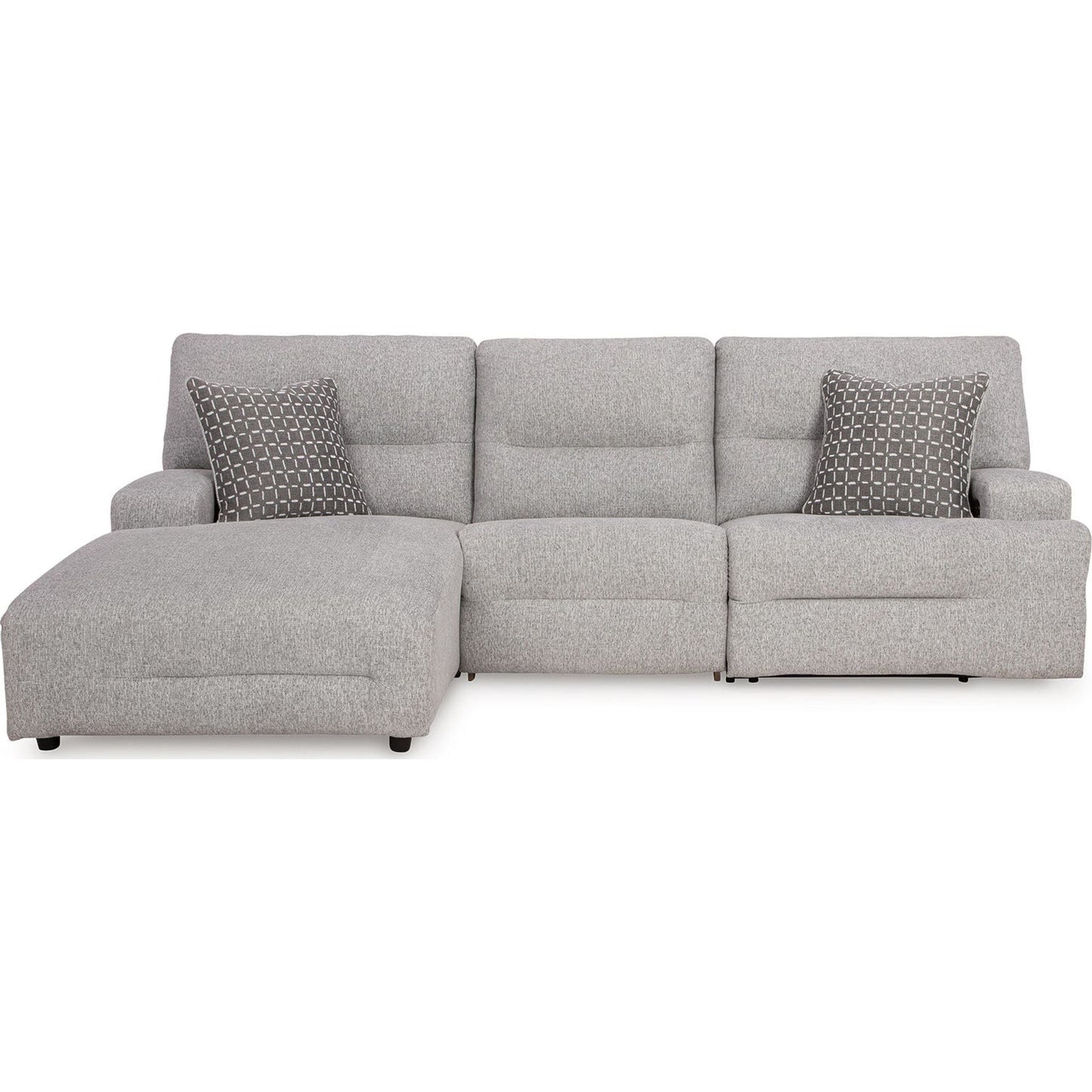 Canapé d'angle inclinable électrique 3 pièces Acklen Place avec méridienne