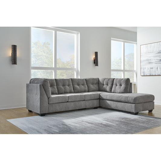 Canapé d'angle Marleton 2 pièces avec méridienne