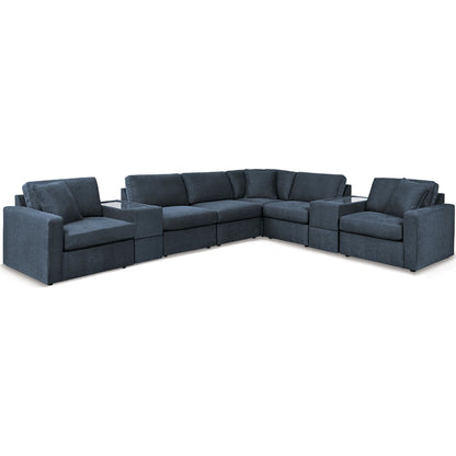 Canapé d'angle modulaire Modmax 8 pièces avec consoles de rangement