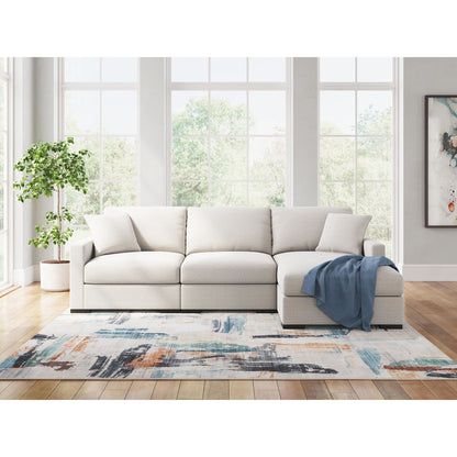 Canapé d'angle modulaire 3 pièces avec méridienne, exclusivité Omaha