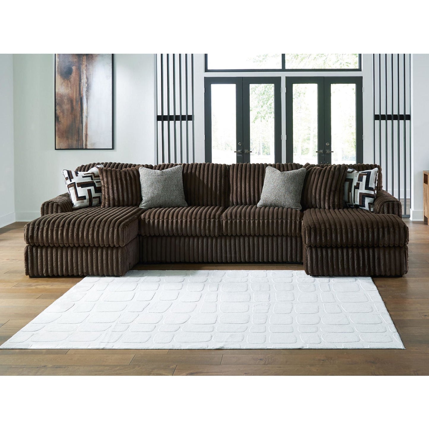 Canapé d'angle 3 pièces Midnight-Madness avec double méridienne