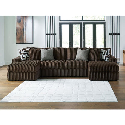 Canapé d'angle 3 pièces Midnight-Madness avec double méridienne