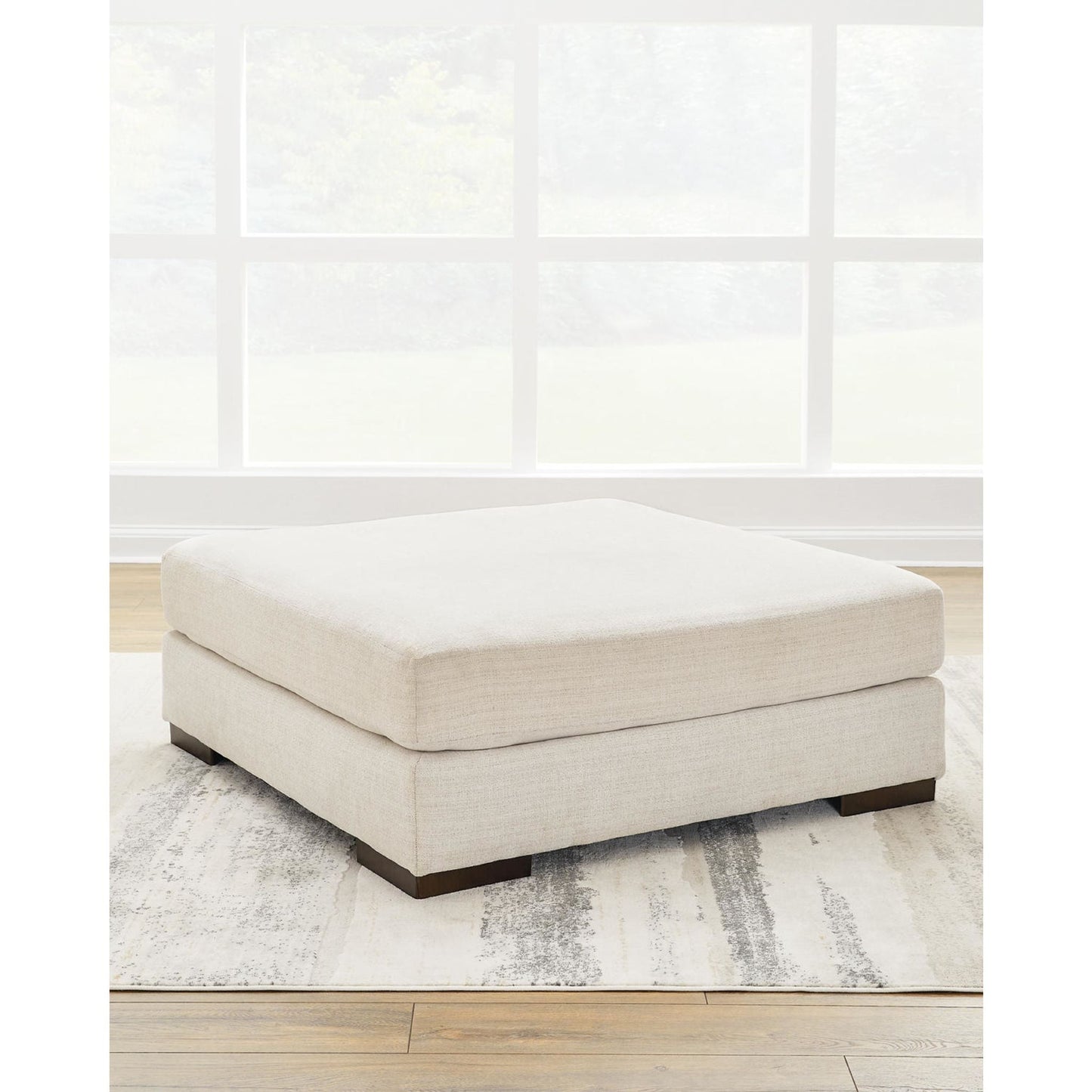 Pouf d'appoint surdimensionné exclusif Lyndeboro