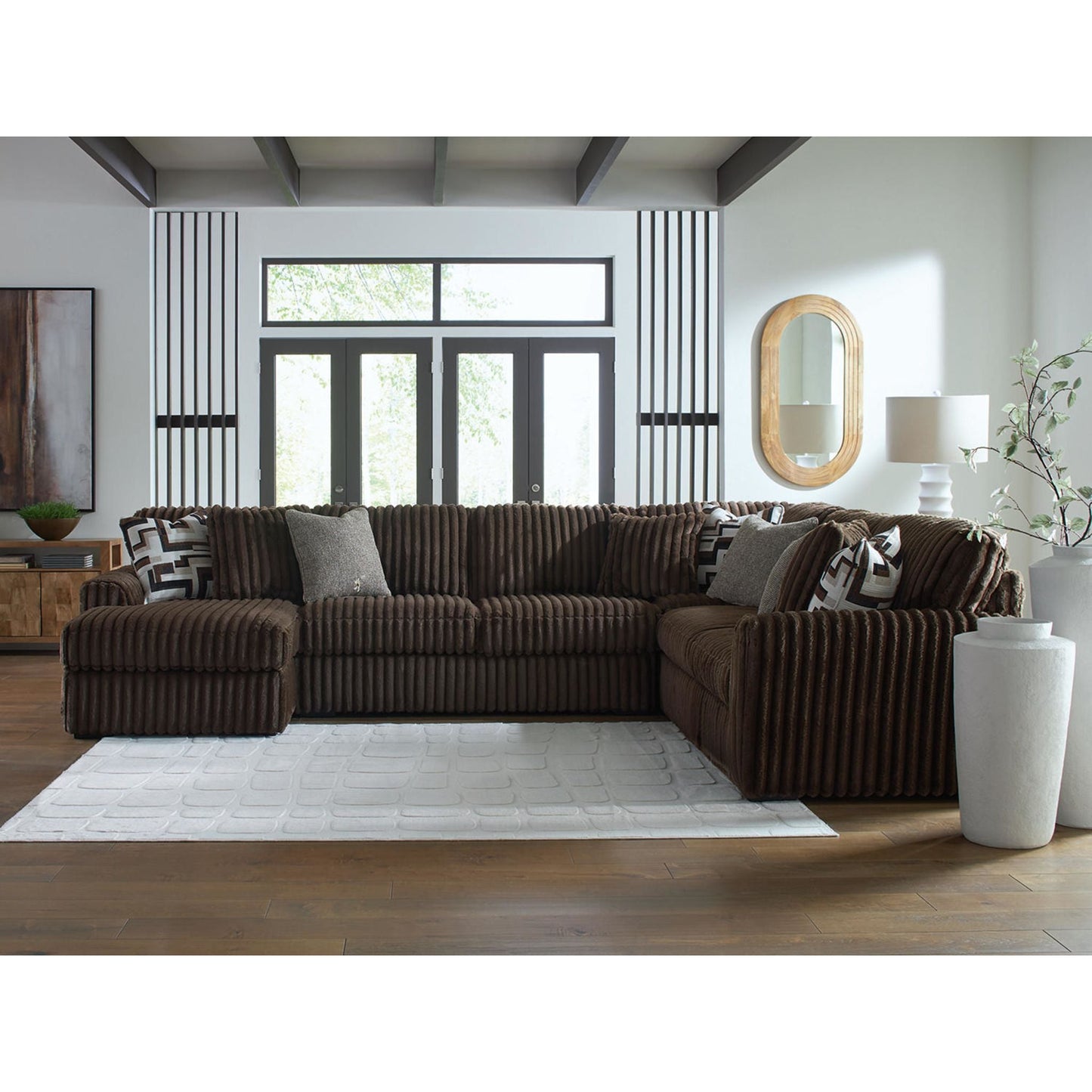 Canapé d'angle 4 pièces Midnight-Madness avec méridienne