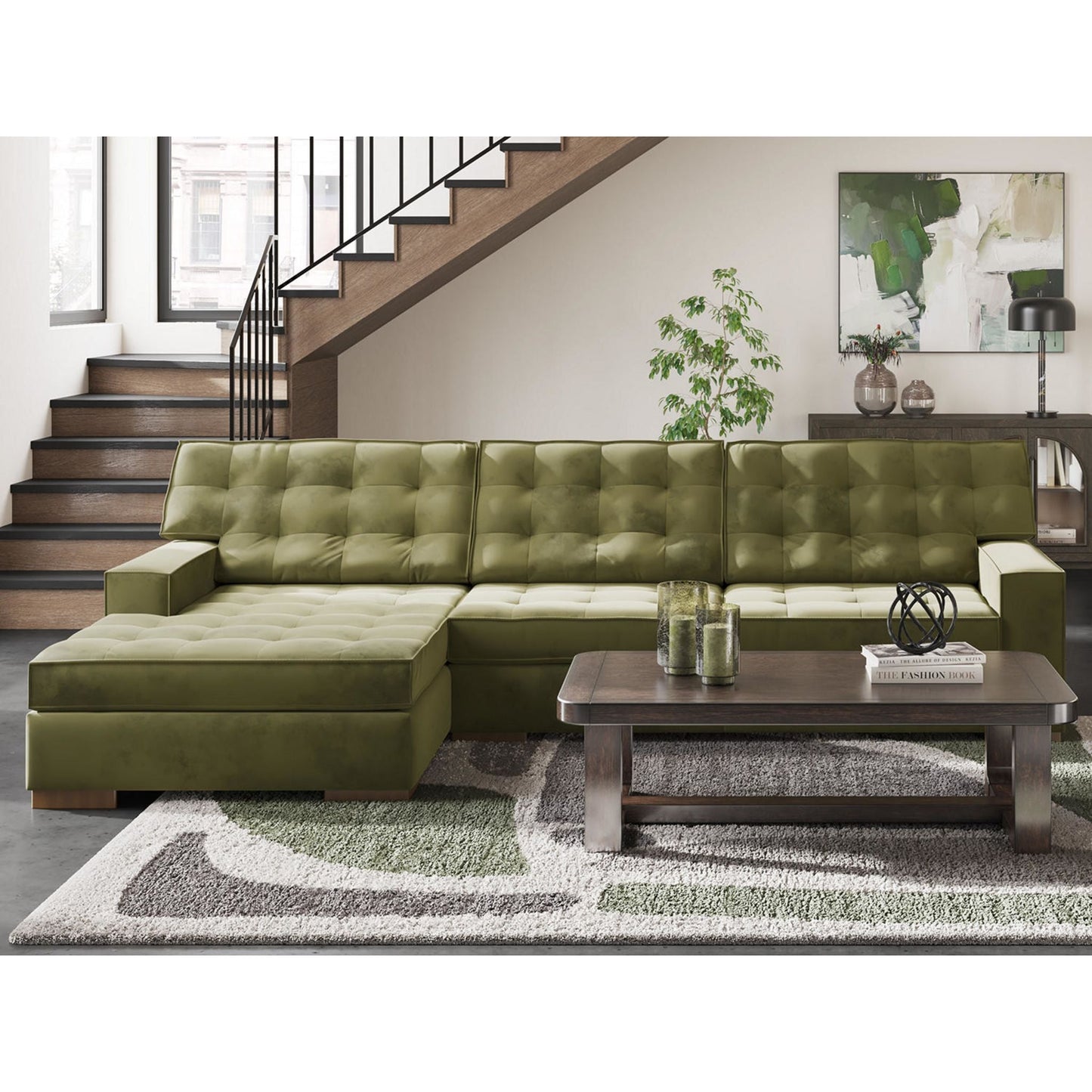 Canapé d'angle Chalcombe 2 pièces avec méridienne