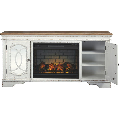 Meuble TV Realyn avec cheminée