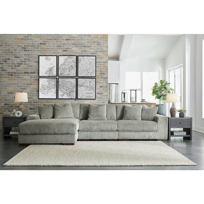 Canapé d'angle Lindyn 3 pièces avec méridienne