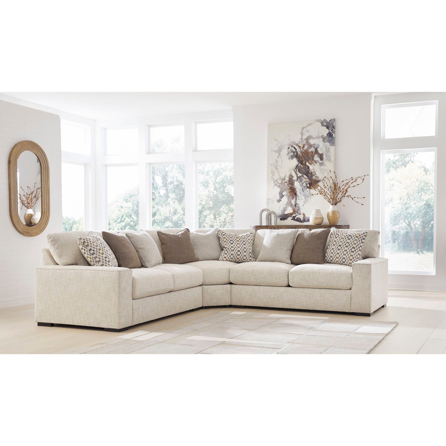 Canapé d'angle 3 pièces exclusif Abberson