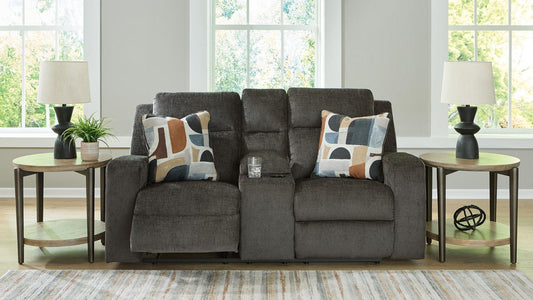 Canapé inclinable deux places Kanlow avec console