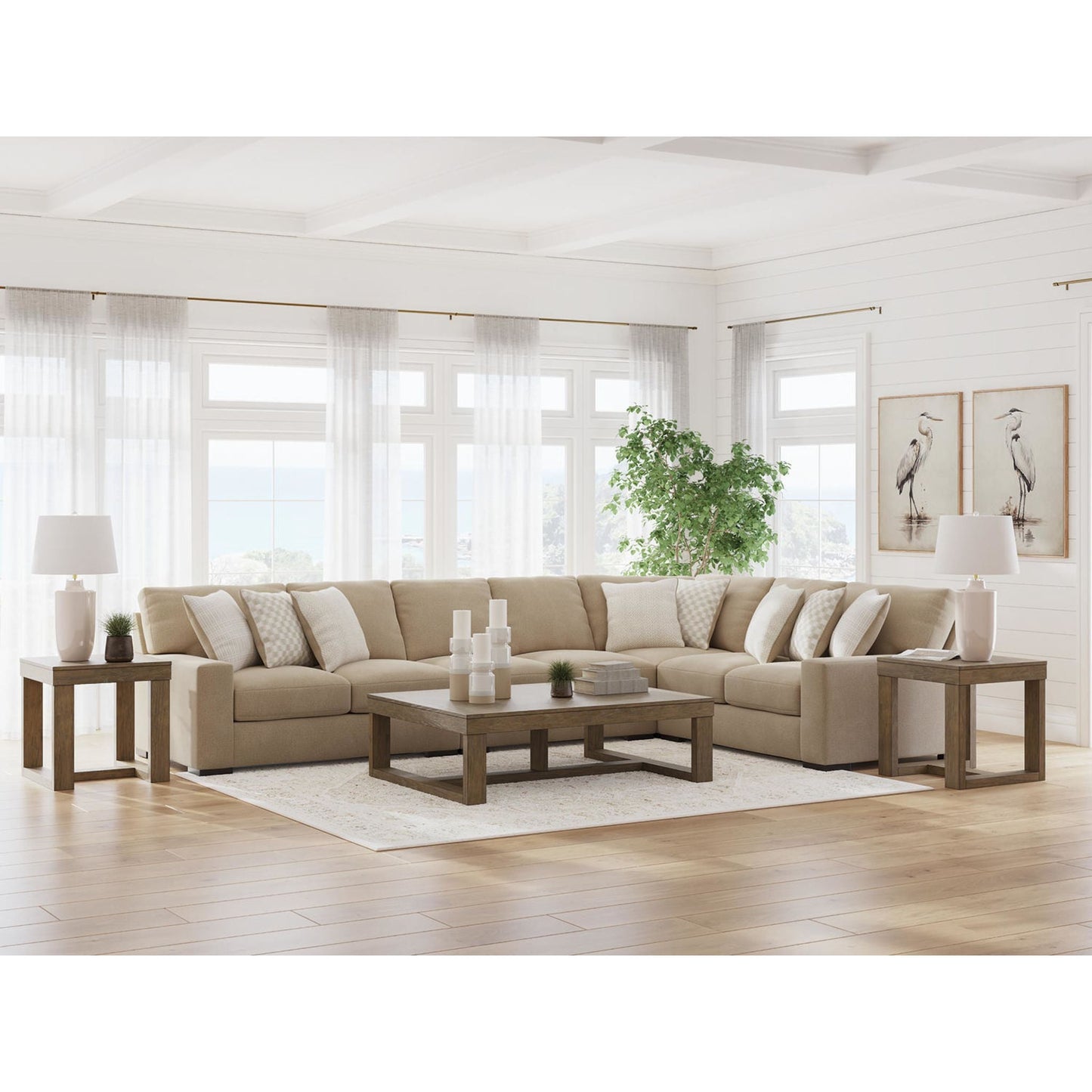 Canapé d'angle 4 pièces exclusif Larce