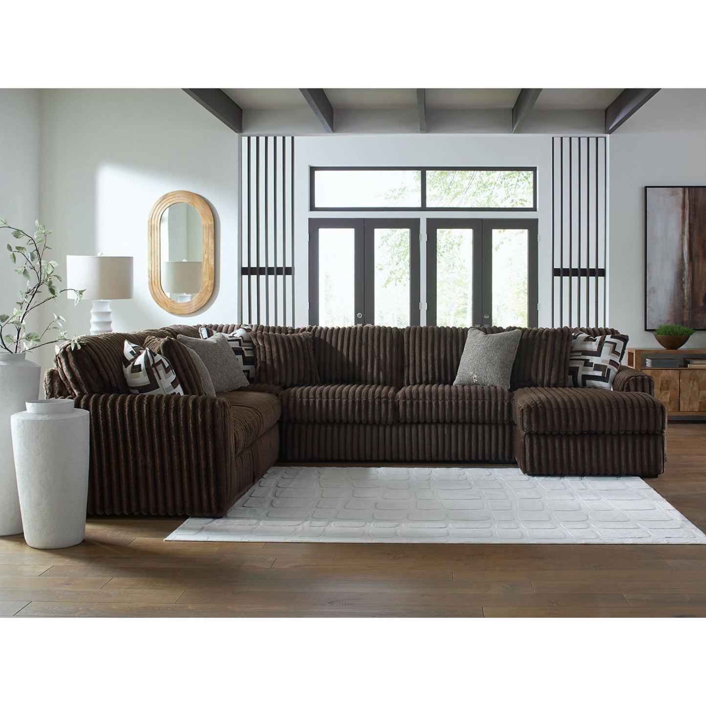 Canapé d'angle 4 pièces Midnight-Madness avec méridienne