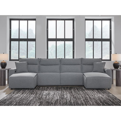 Canapé d'angle Modmax 4 pièces inclinable électrique avec double méridienne