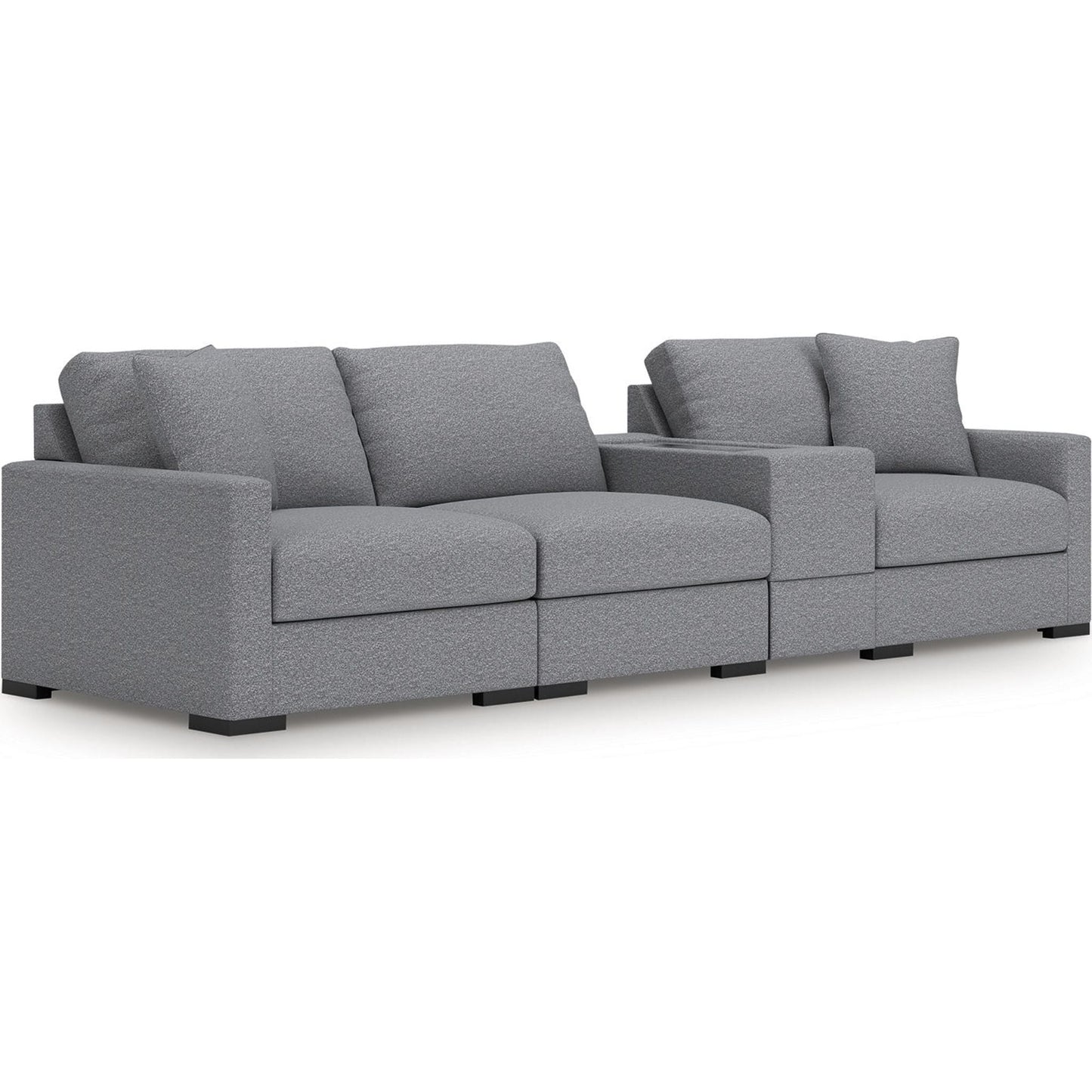 Canapé d'angle modulaire 4 pièces exclusif à Omaha avec rangement