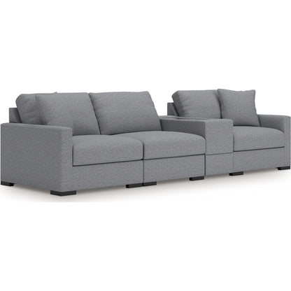 Canapé d'angle modulaire 4 pièces exclusif à Omaha avec rangement