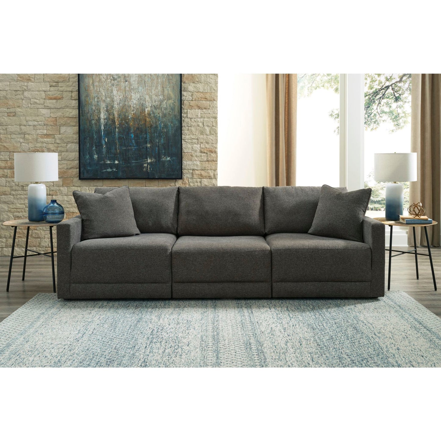 Canapé d'angle modulaire 3 pièces exclusif Evey