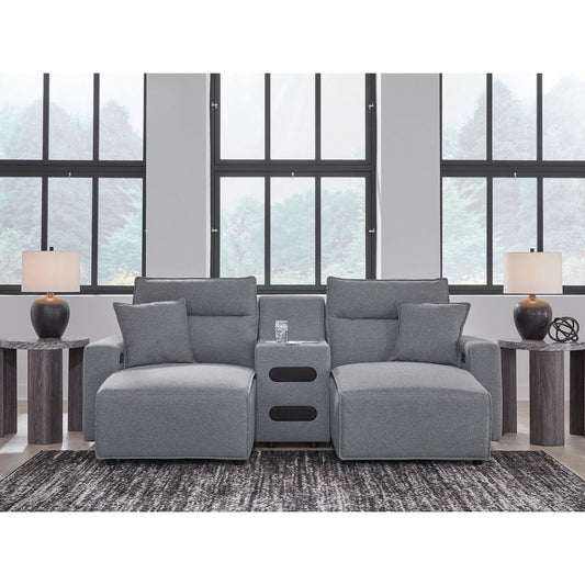 Canapé d'angle Modmax 3 pièces inclinable électrique avec double méridienne