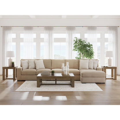 Canapé d'angle 3 pièces exclusif Larce avec méridienne