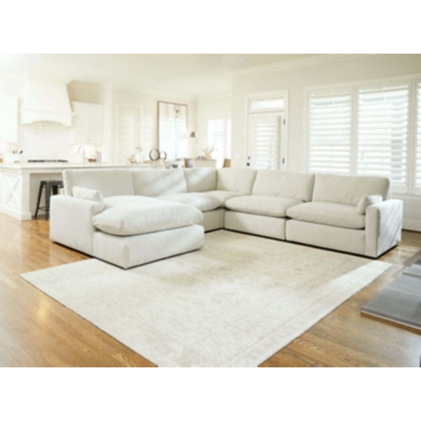 Canapé d'angle Sophie 5 pièces avec méridienne